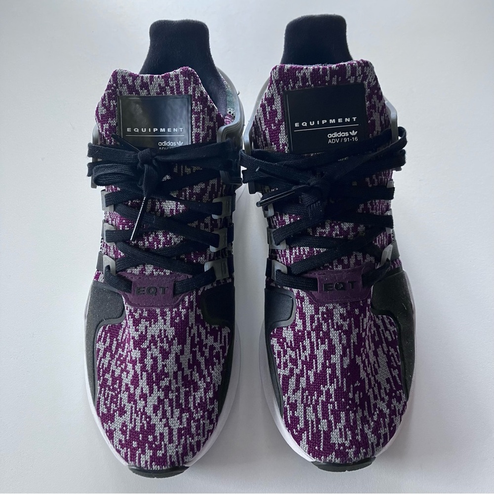 Adidas EQT Support ADV Energy Ink Purple Glitch Knit Women 6.5
